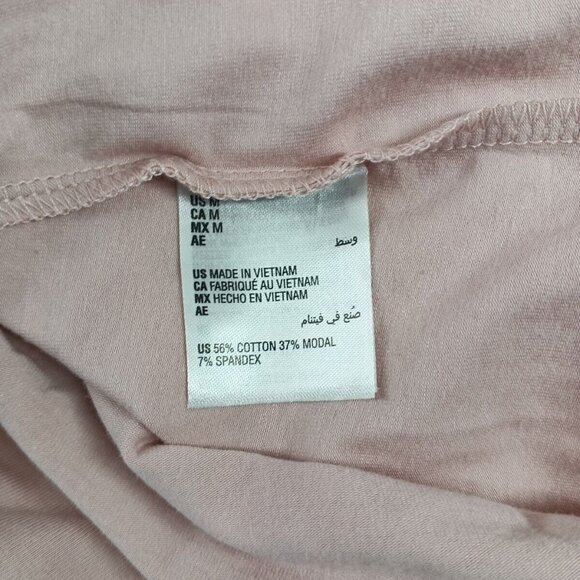 NWT STYLE&CO Basic Top Long Tee M(8-10) Pink Cotton Knit Pullover Casual - Picture 11 of 11